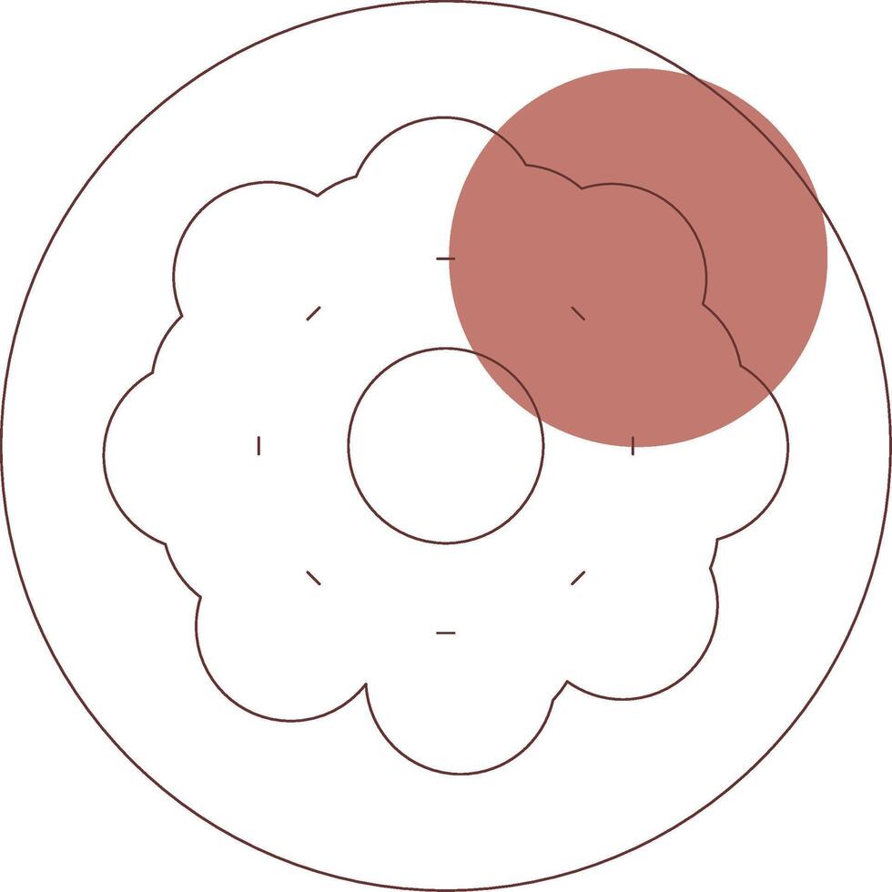 diseño de icono creativo de donut vector