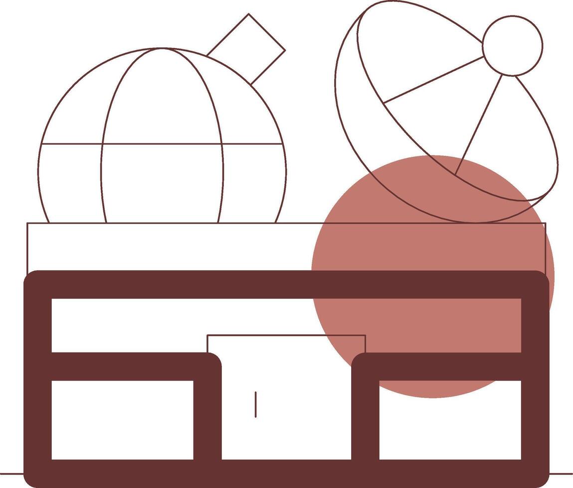 Observatory Creative Icon Design vector