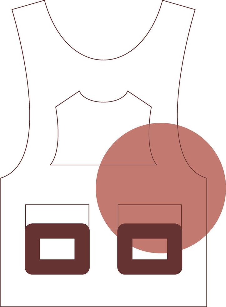Bulletproof Vest Creative Icon Design vector