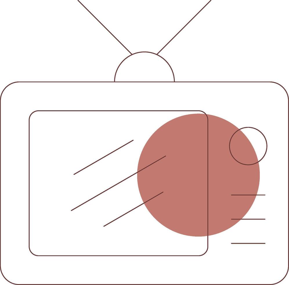 Tv Creative Icon Design vector