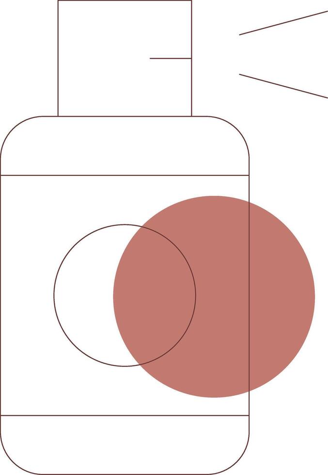 Hairspray Creative Icon Design vector