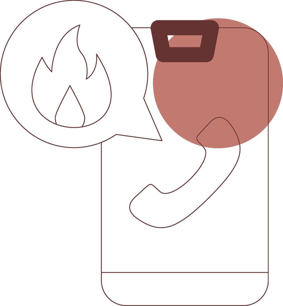 diseño de icono creativo de llamada de emergencia vector