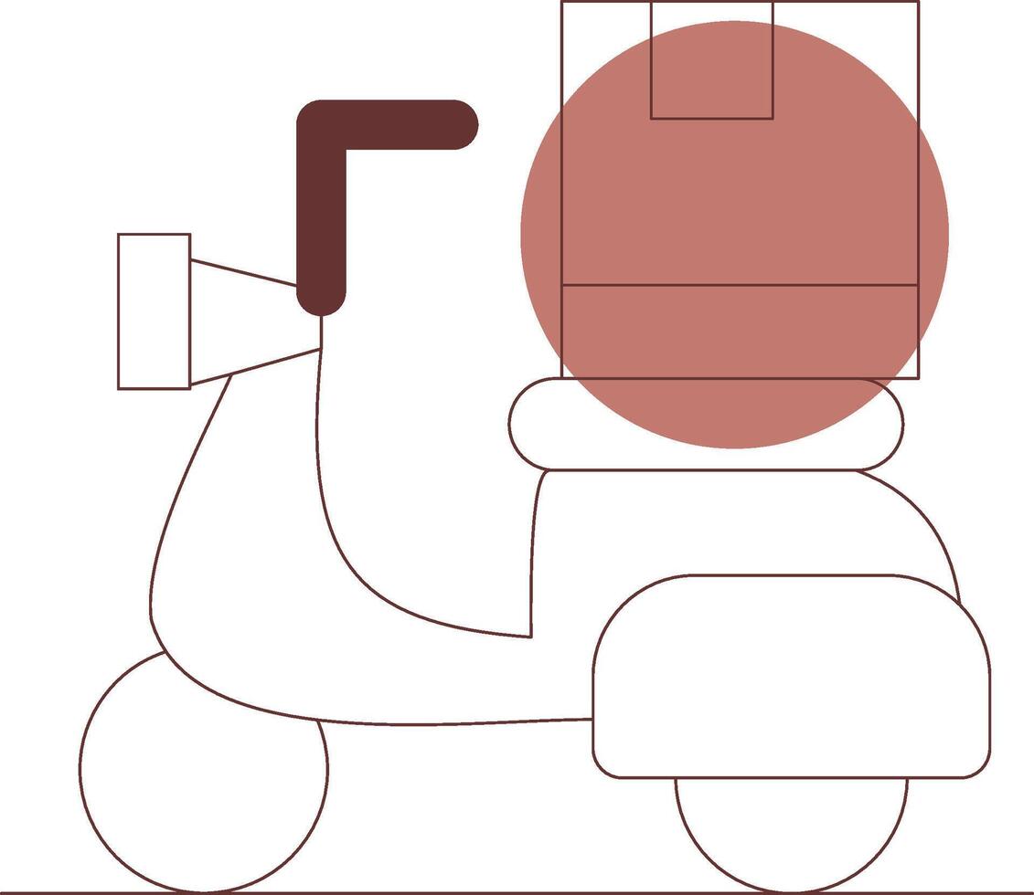 Delivery Bike Creative Icon Design vector