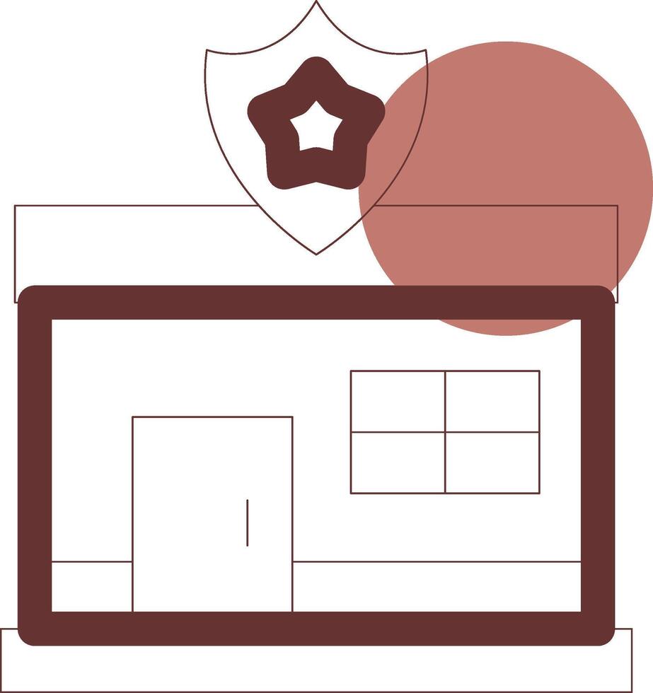 Police Station Creative Icon Design vector