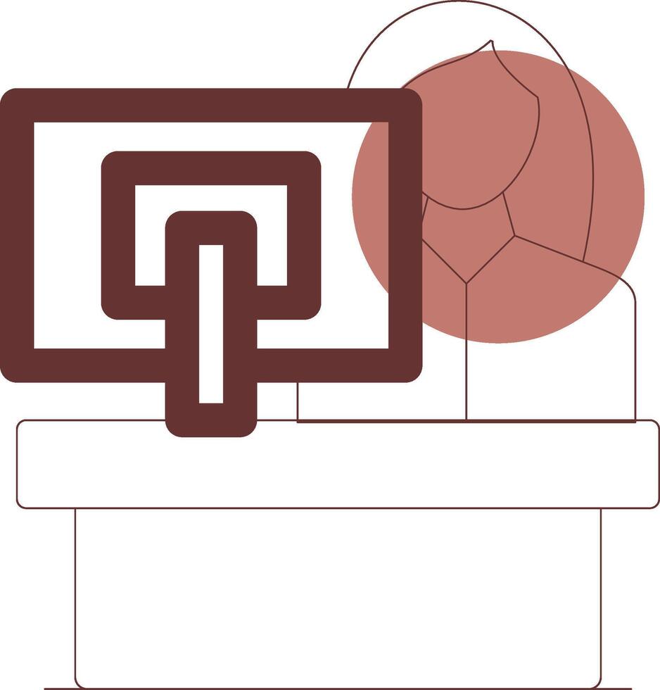 Receptionist Creative Icon Design vector