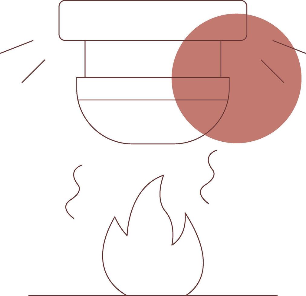 diseño de icono creativo de alarma de incendio vector