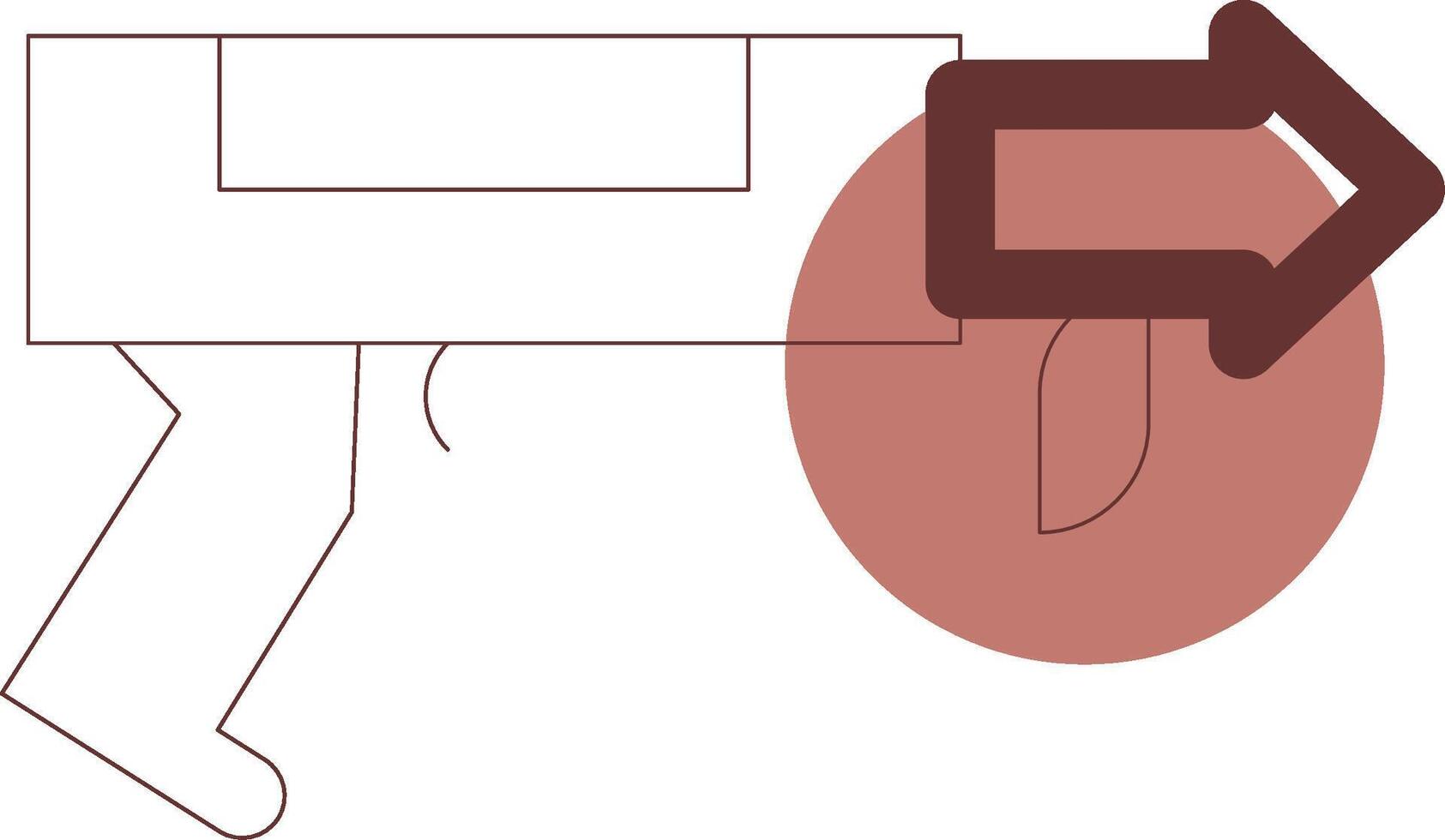 Speargun Creative Icon Design vector