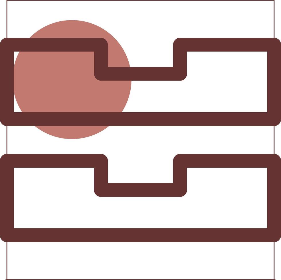 Drawers Creative Icon Design vector