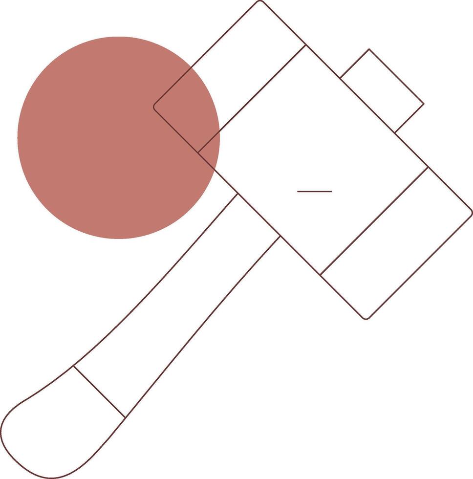 Hammer Creative Icon Design vector