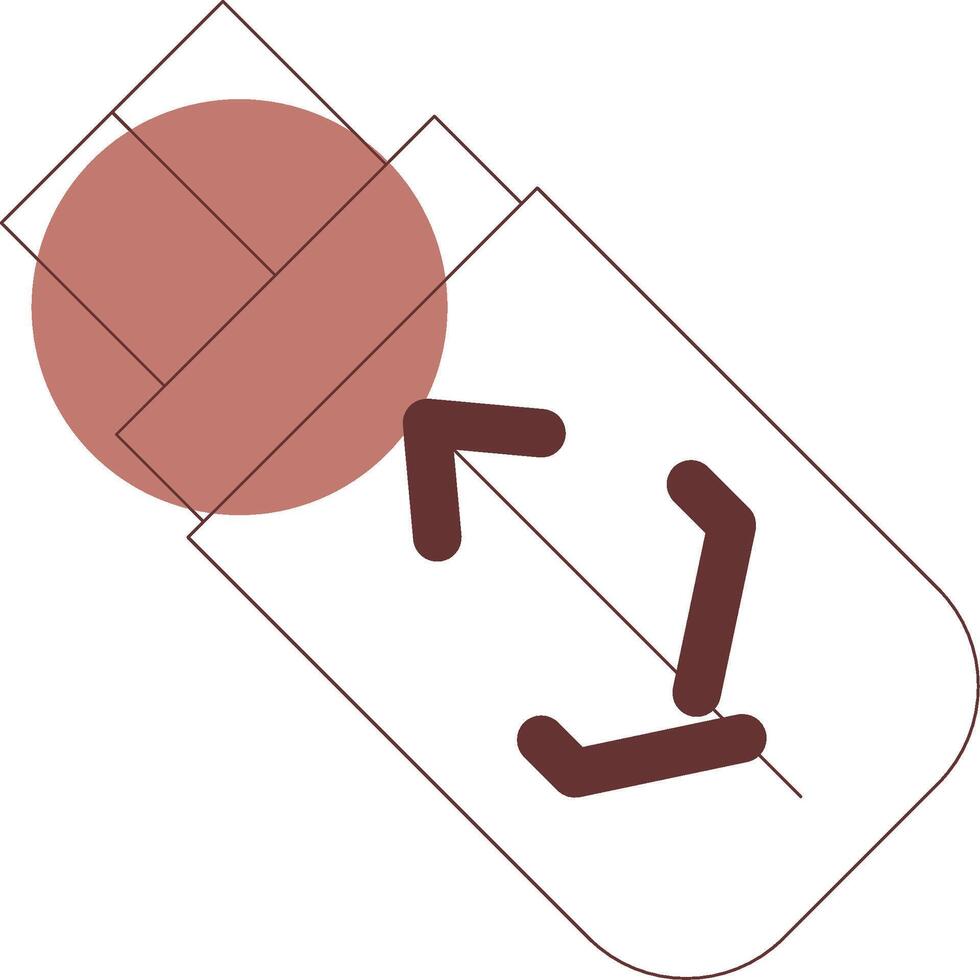 Pen Drive Creative Icon Design vector