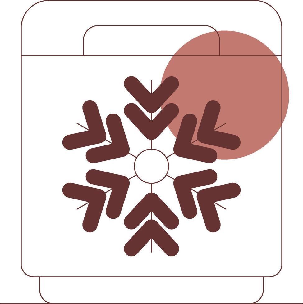 Freezer Creative Icon Design vector