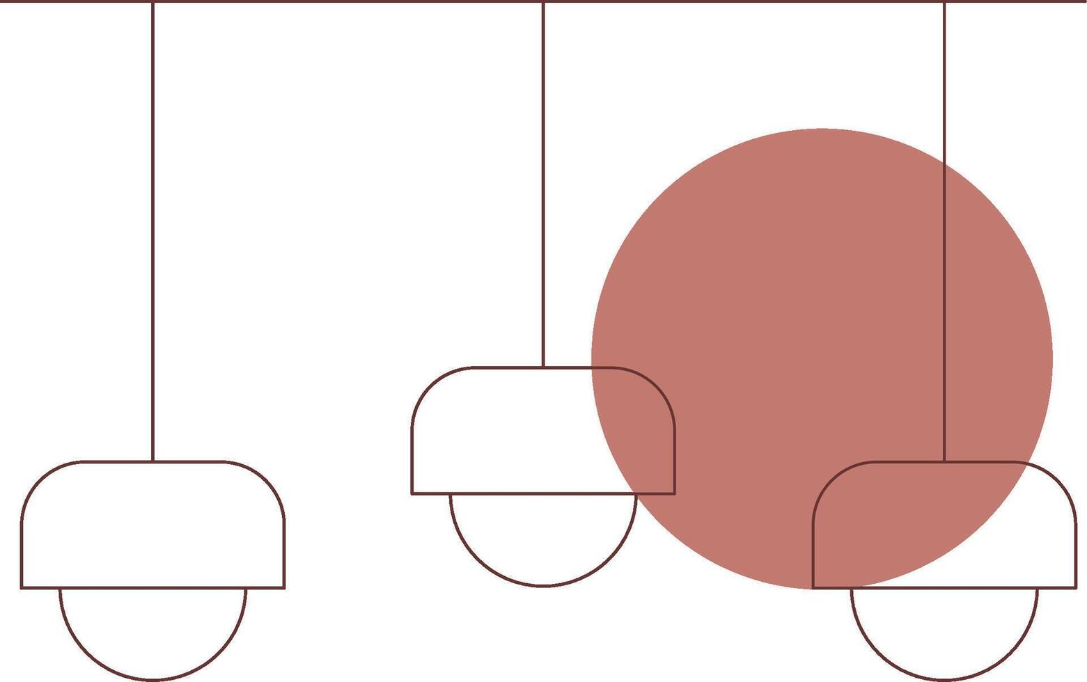 Ceiling Light Creative Icon Design vector