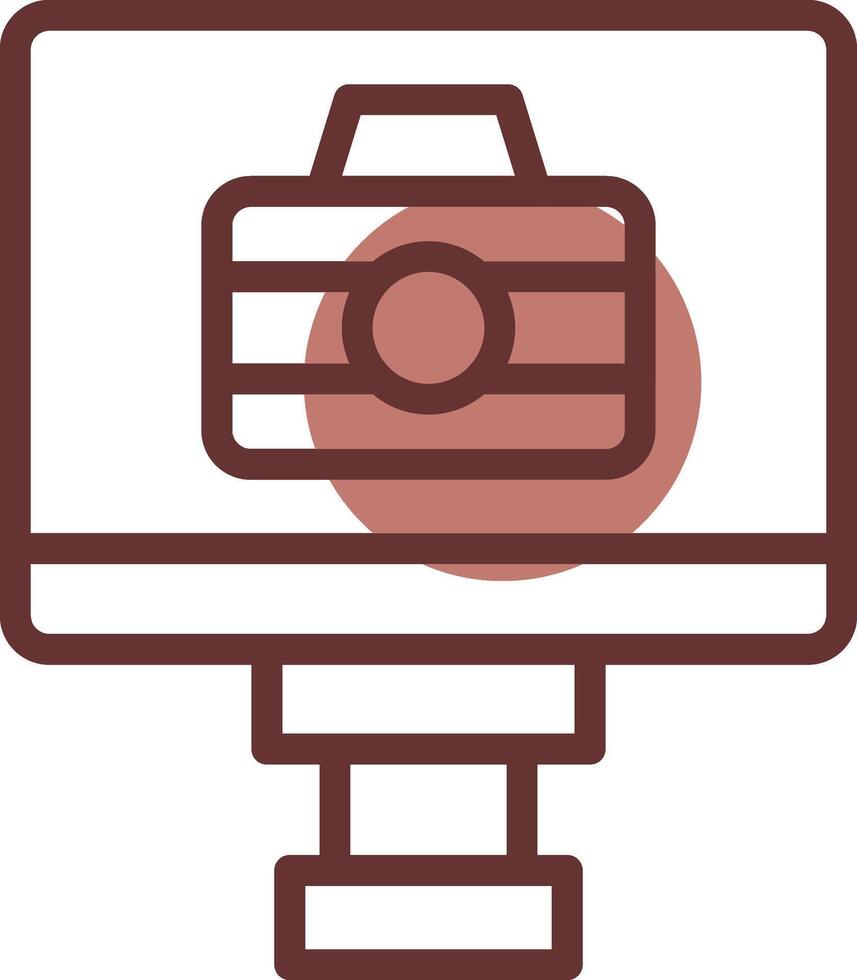 Lcd Camera Creative Icon Design vector