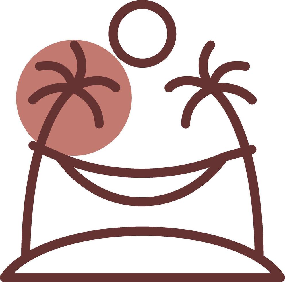 Hammock Creative Icon Design vector