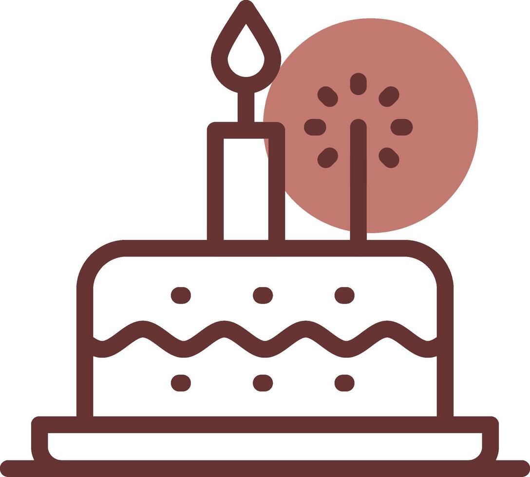 Birthday Cake Creative Icon Design vector