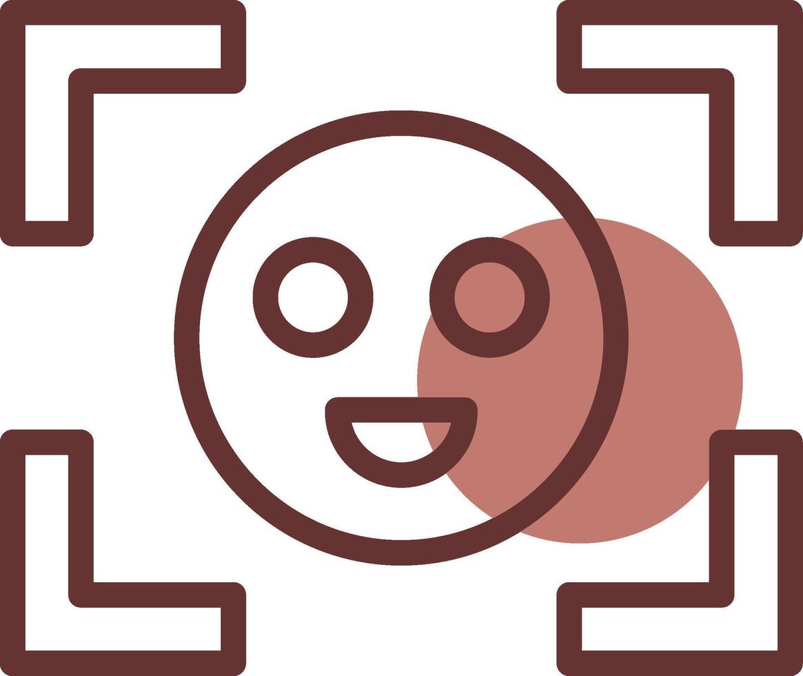 Face Detection Creative Icon Design vector