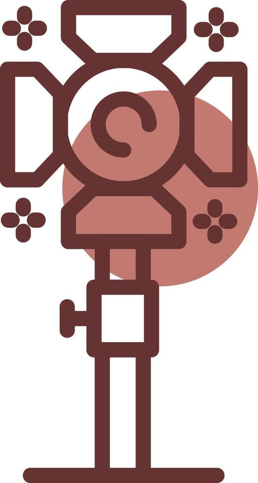 Studio Lighting Creative Icon Design vector