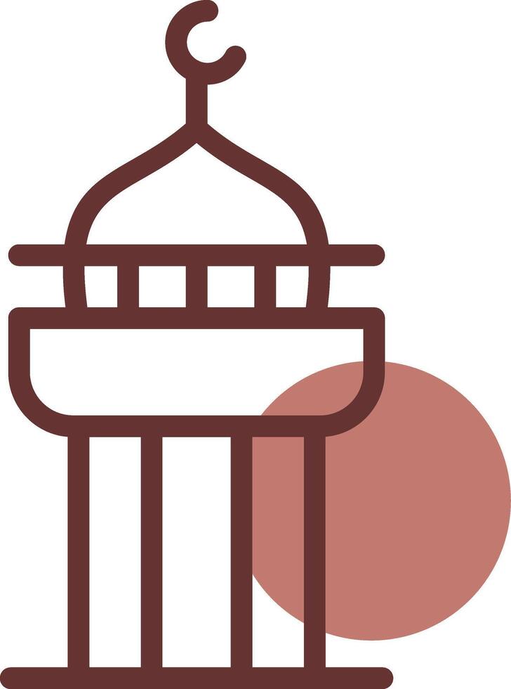 Minaret Creative Icon Design vector