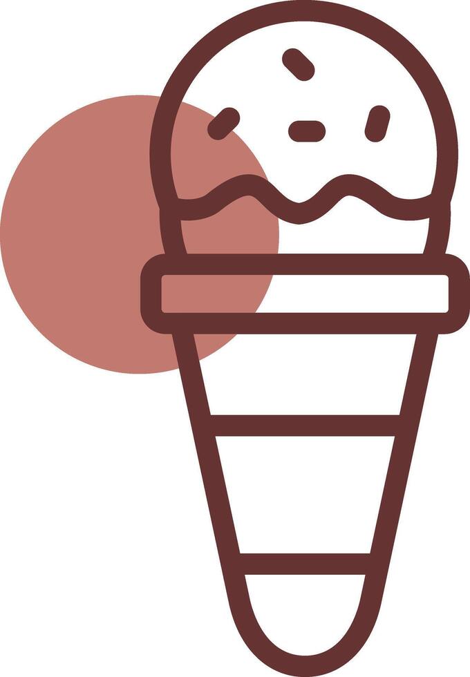 Ice Cream Cone Creative Icon Design vector