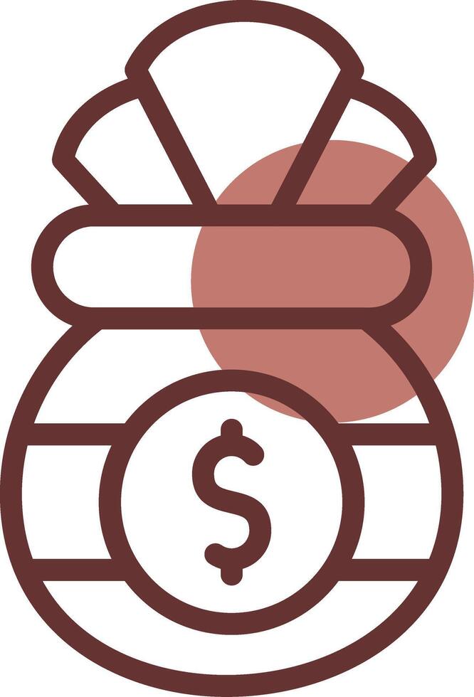 Money Bag Creative Icon Design vector