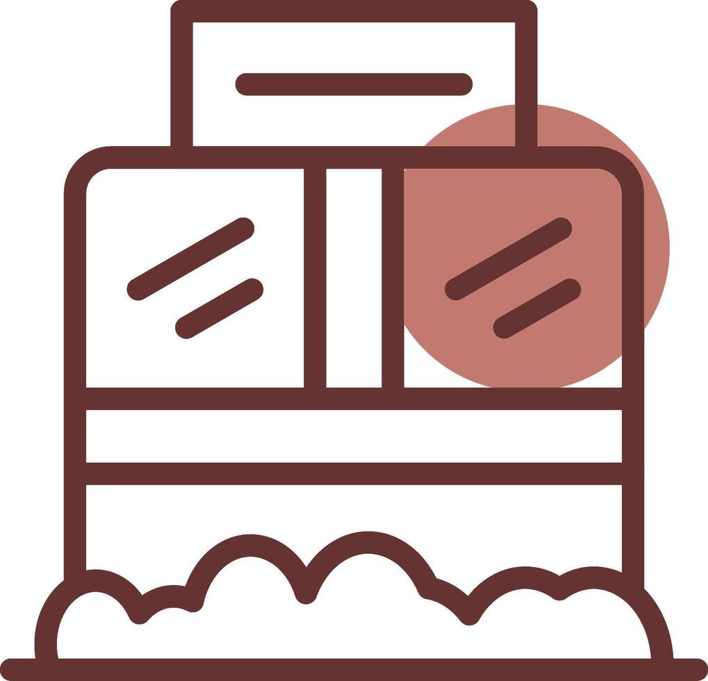 Ticket Box Creative Icon Design vector