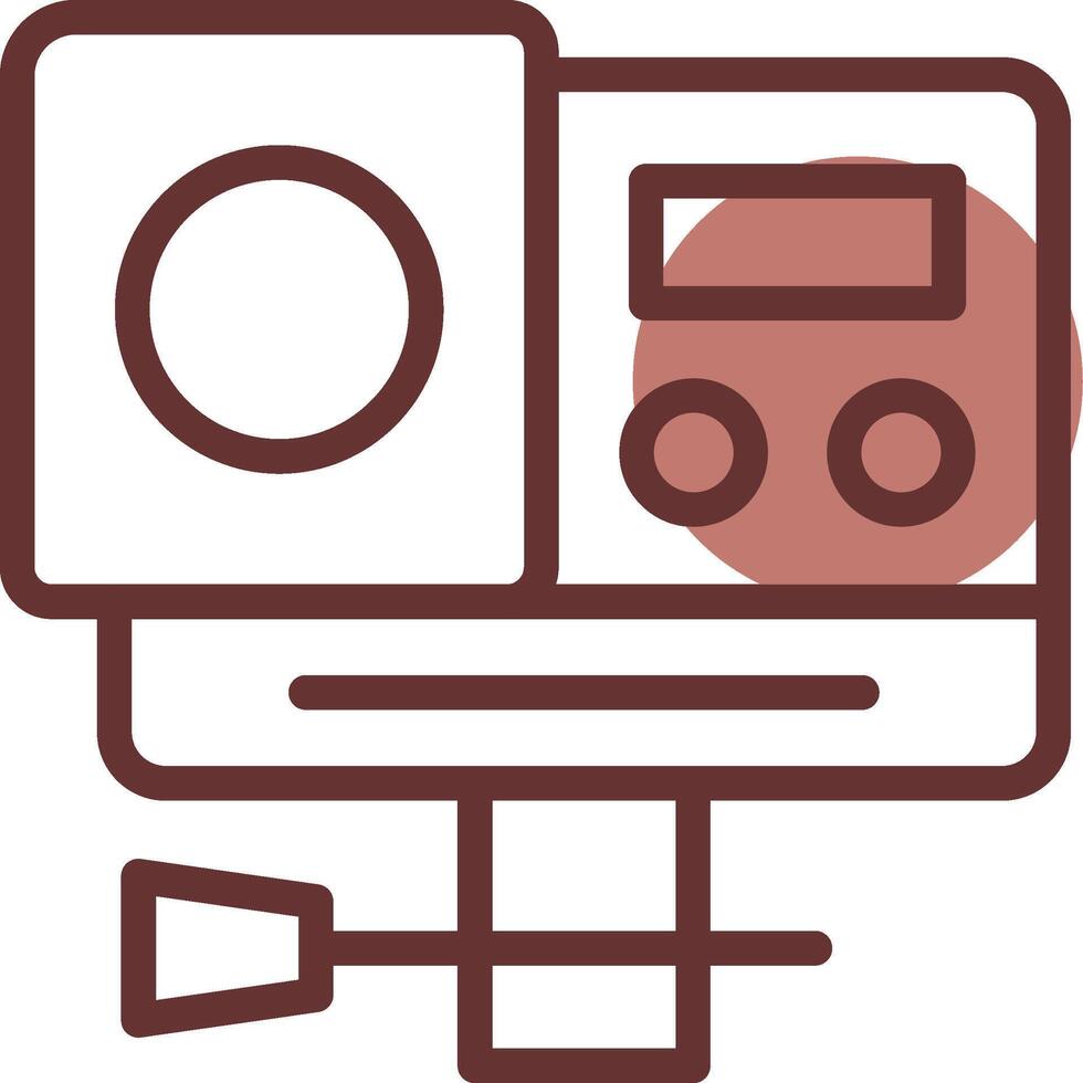 Action Camera Creative Icon Design vector