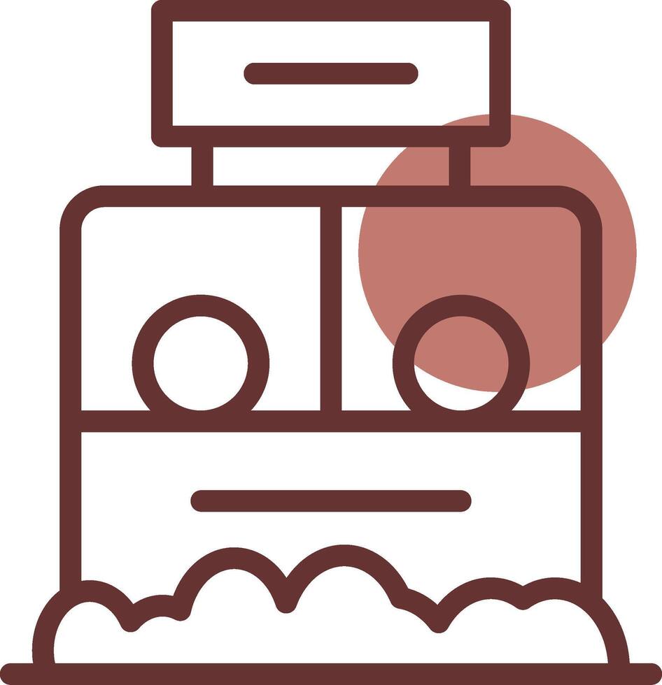 Ticket Box Creative Icon Design vector