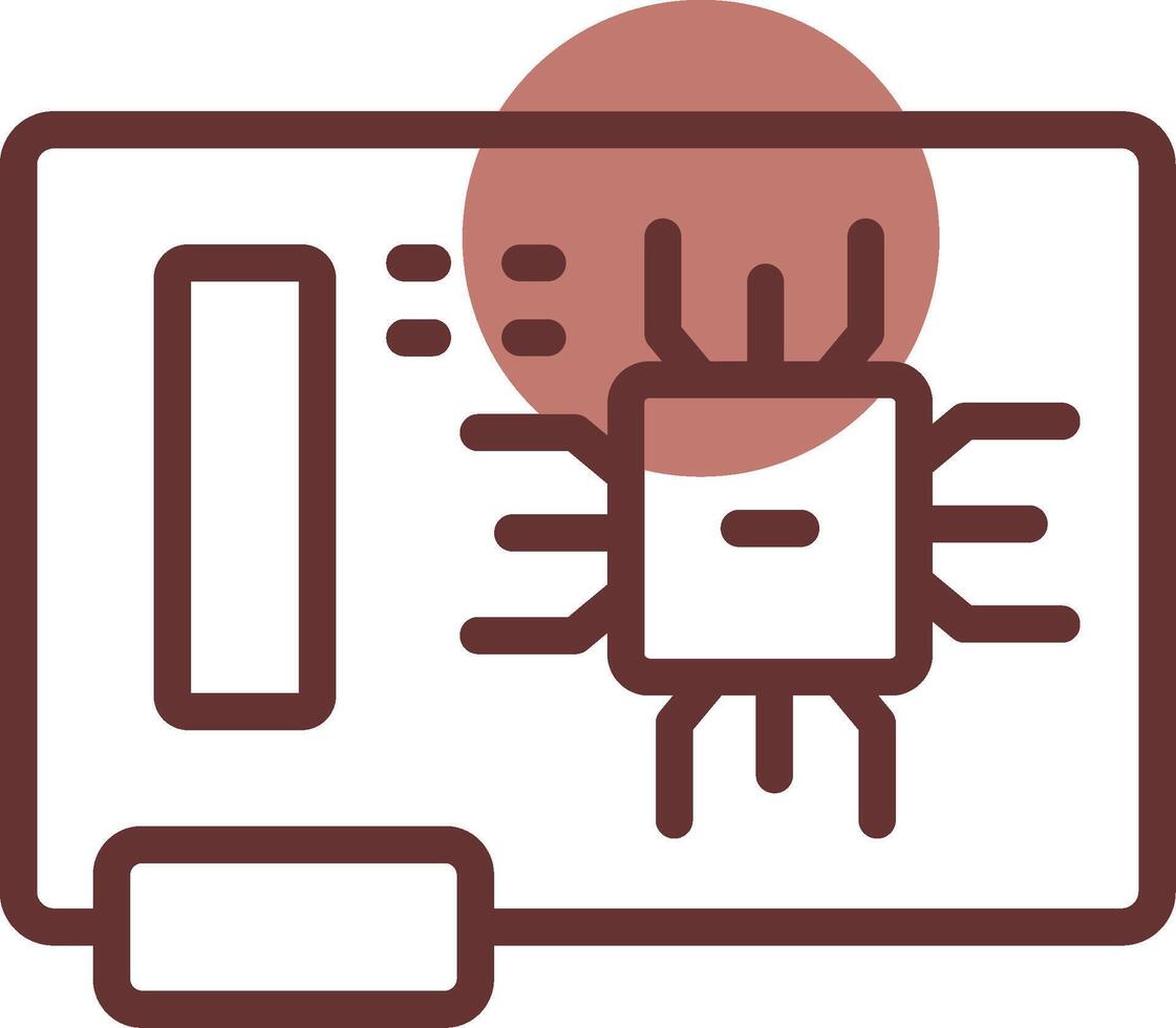 Circuit Board Creative Icon Design vector