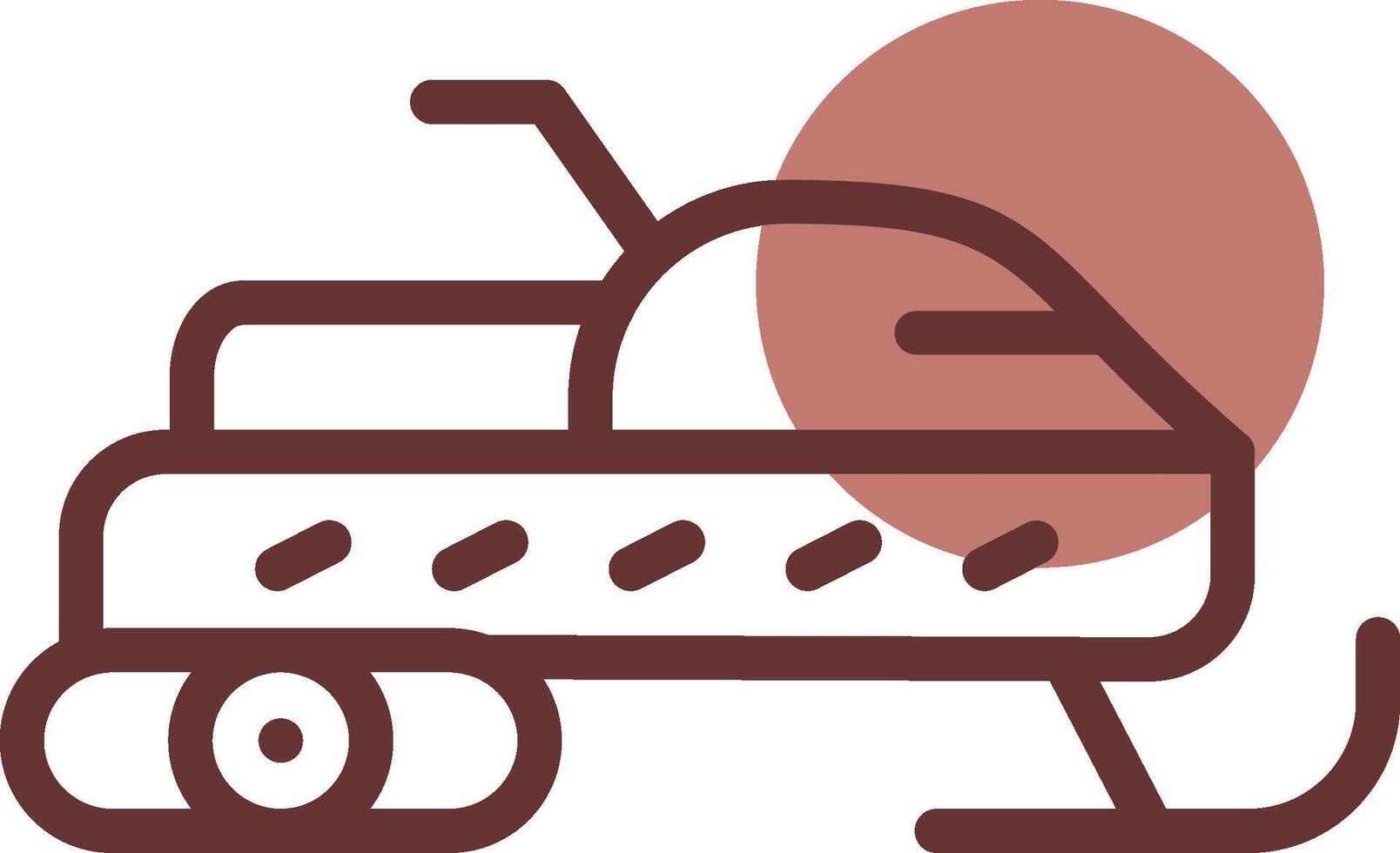 Snowmobile Creative Icon Design vector