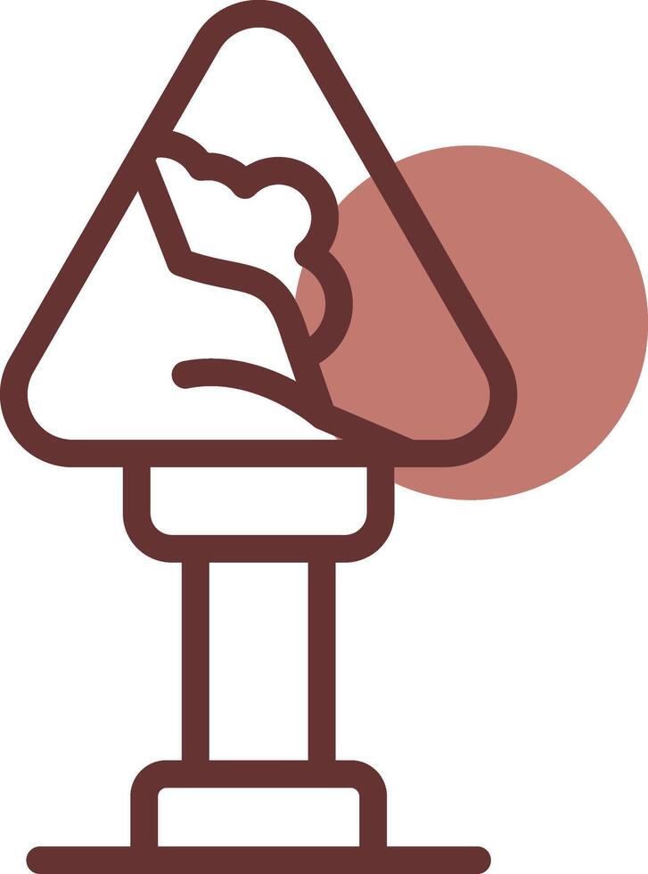 Avalanche Sign Creative Icon Design vector