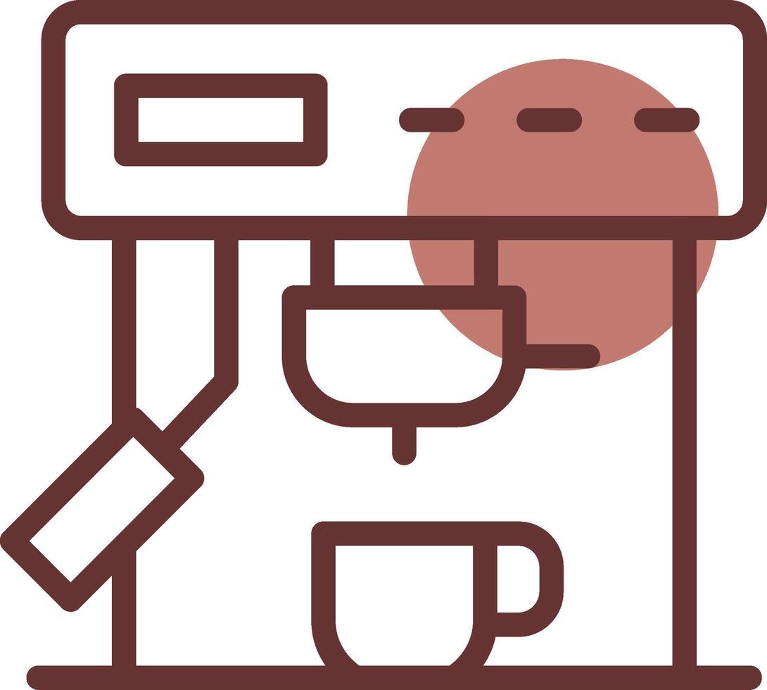 Coffee Machine Creative Icon Design vector