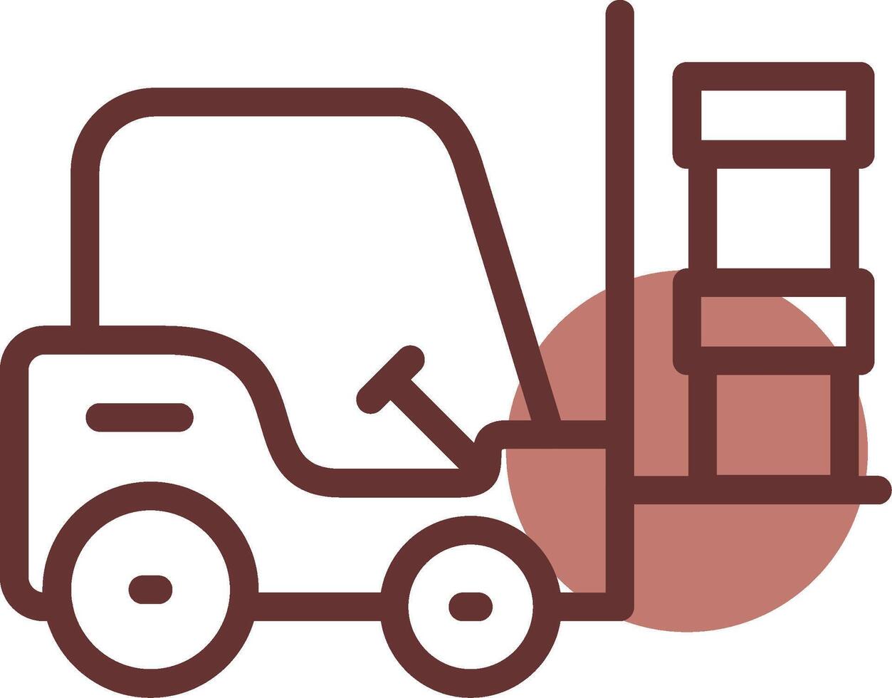 Forklift Creative Icon Design vector