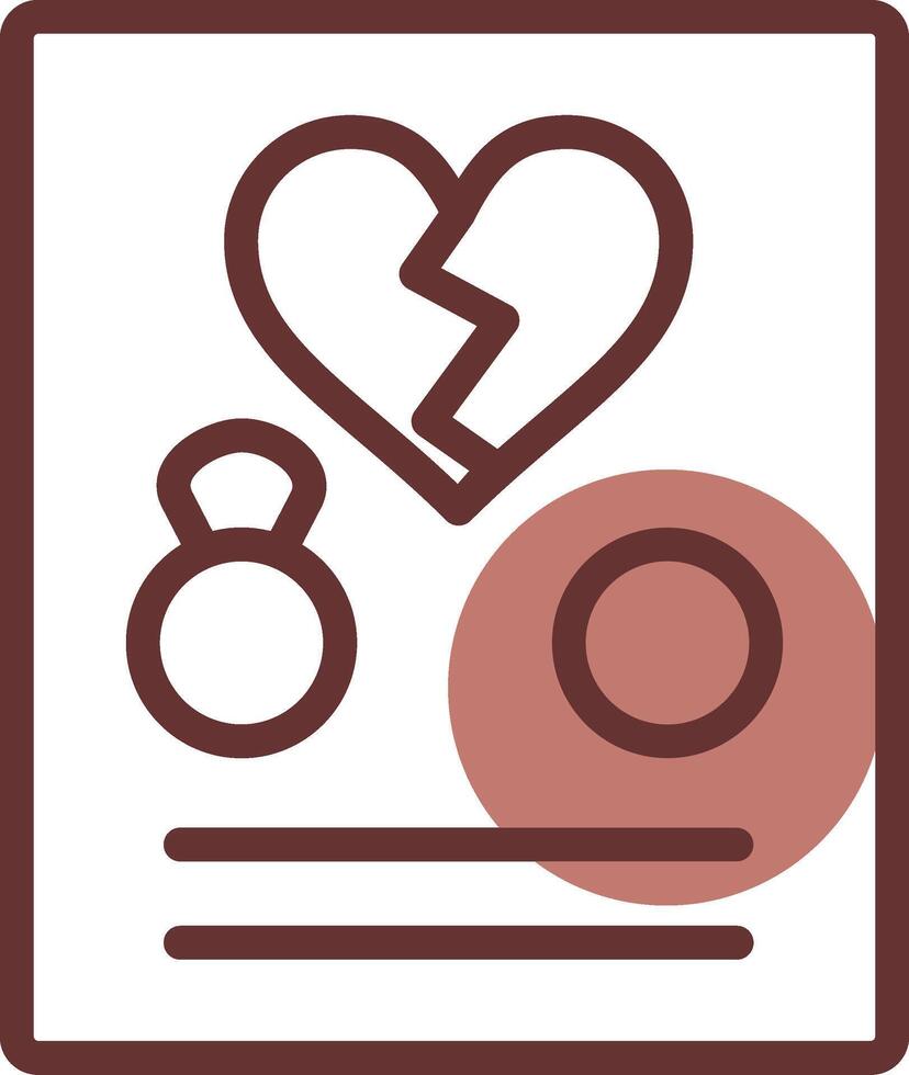 Divorce Creative Icon Design vector