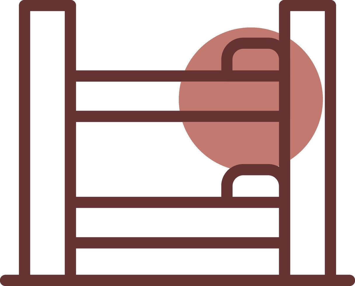 Bunk Bed Creative Icon Design vector