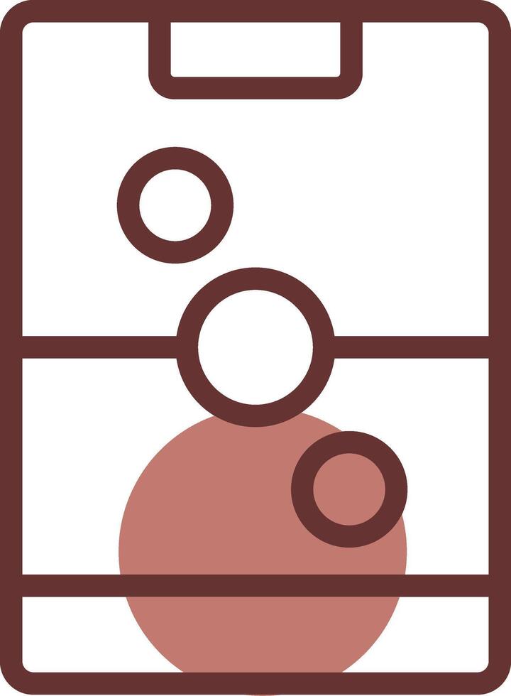 Line Brown Circle Design vector
