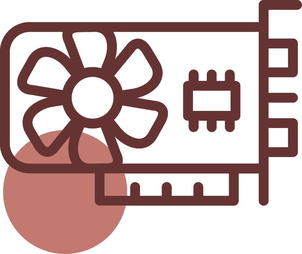 Graphic Card Creative Icon Design vector
