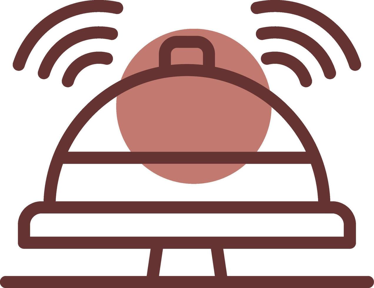 Reception Bell Creative Icon Design vector