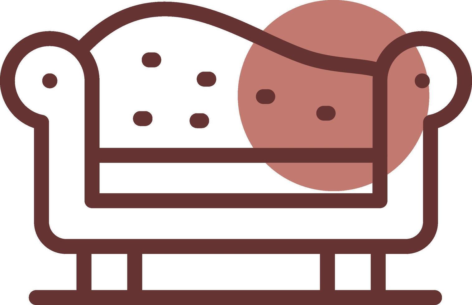 Chaise Longue Creative Icon Design vector