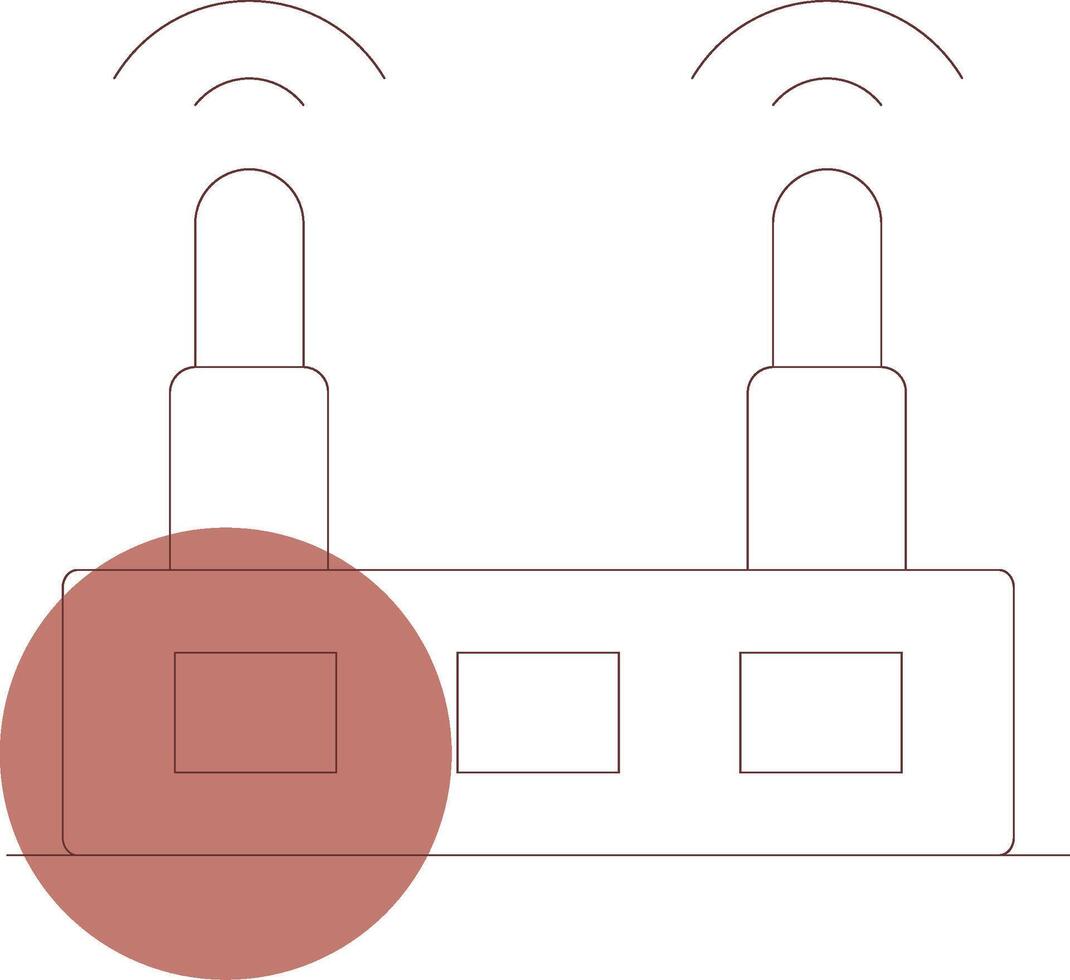 diseño de icono creativo de enrutador wifi vector