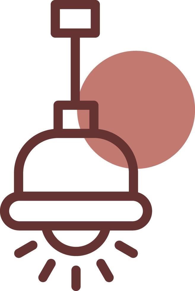 Hanging Lamp Creative Icon Design vector