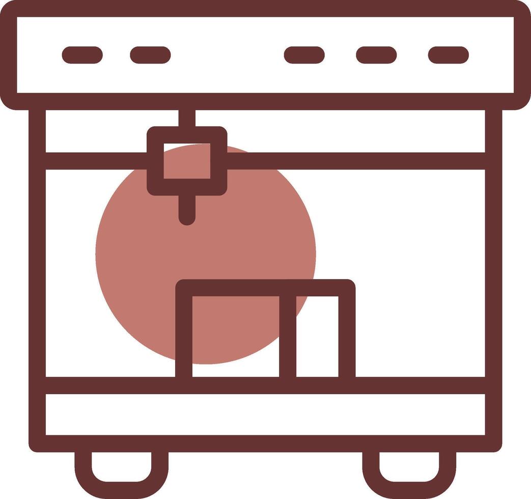 3D Printing Creative Icon Design vector