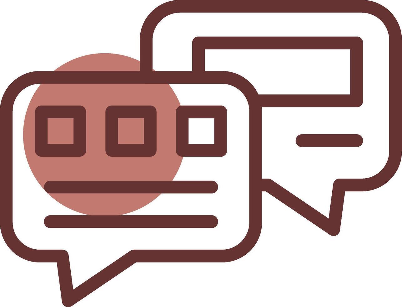 Chat Bubble Creative Icon Design vector