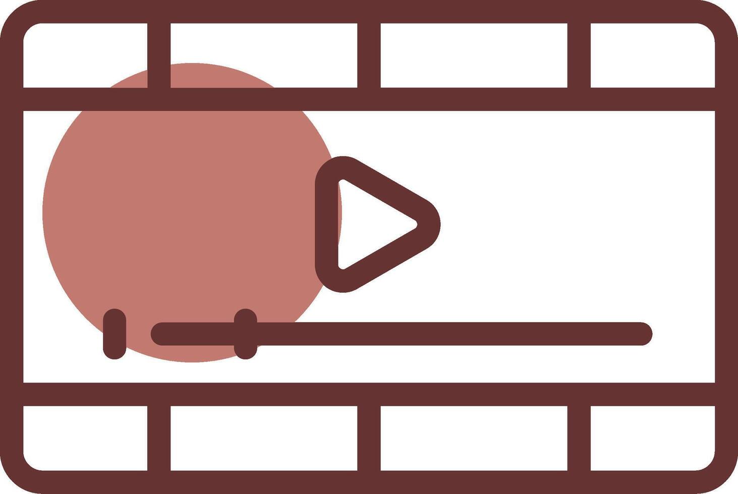 Video Player Creative Icon Design vector