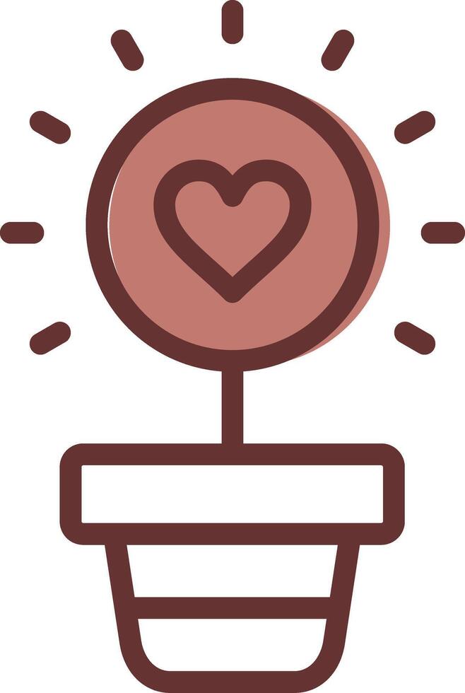 Plant Pot Creative Icon Design vector