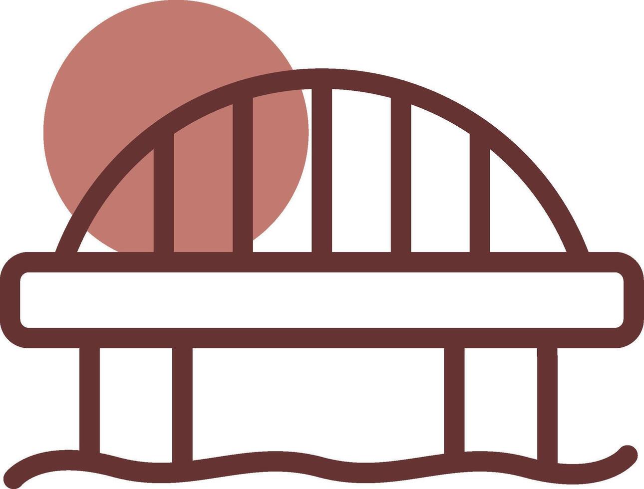 Bridge Creative Icon Design vector