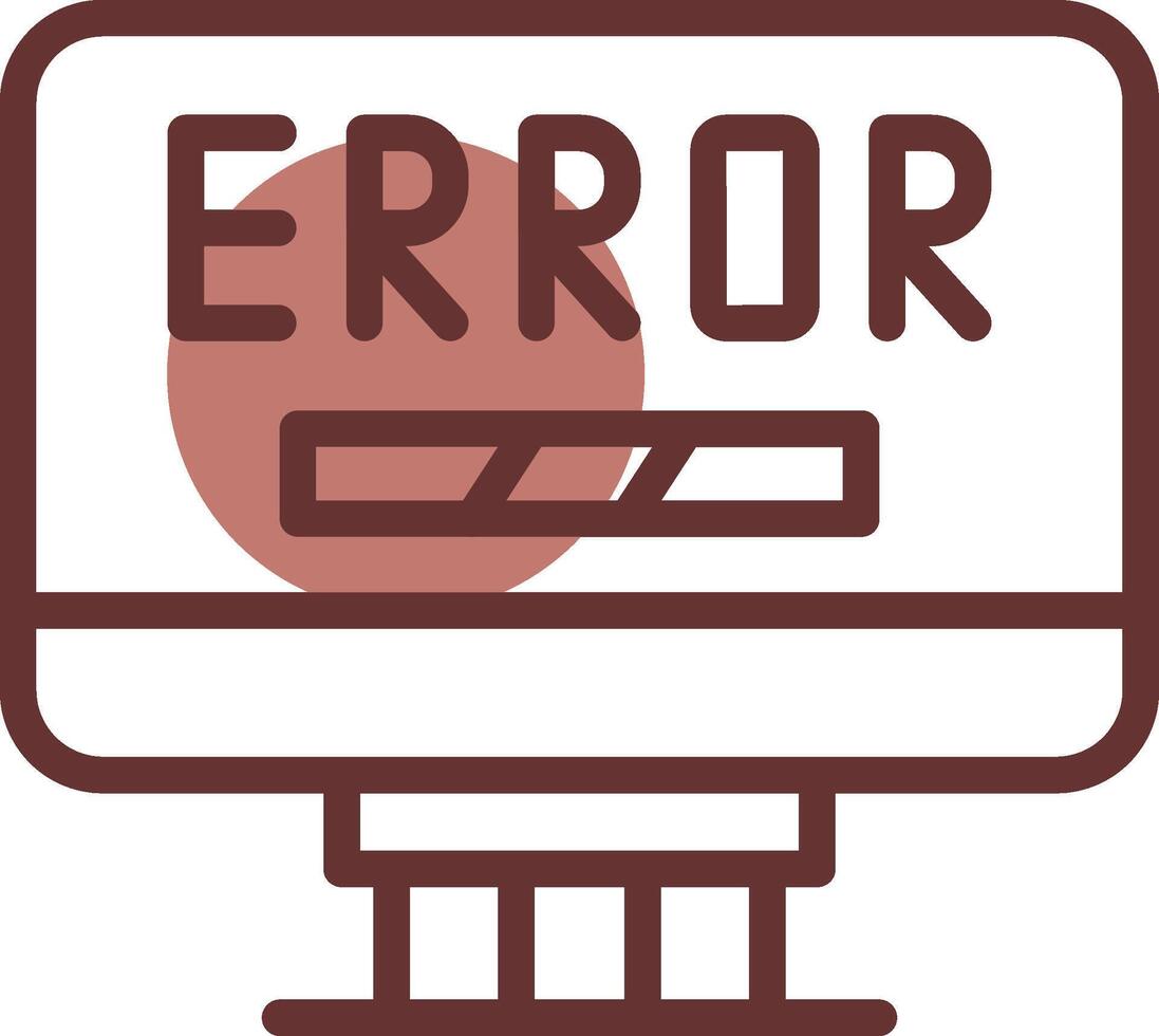Error Creative Icon Design vector