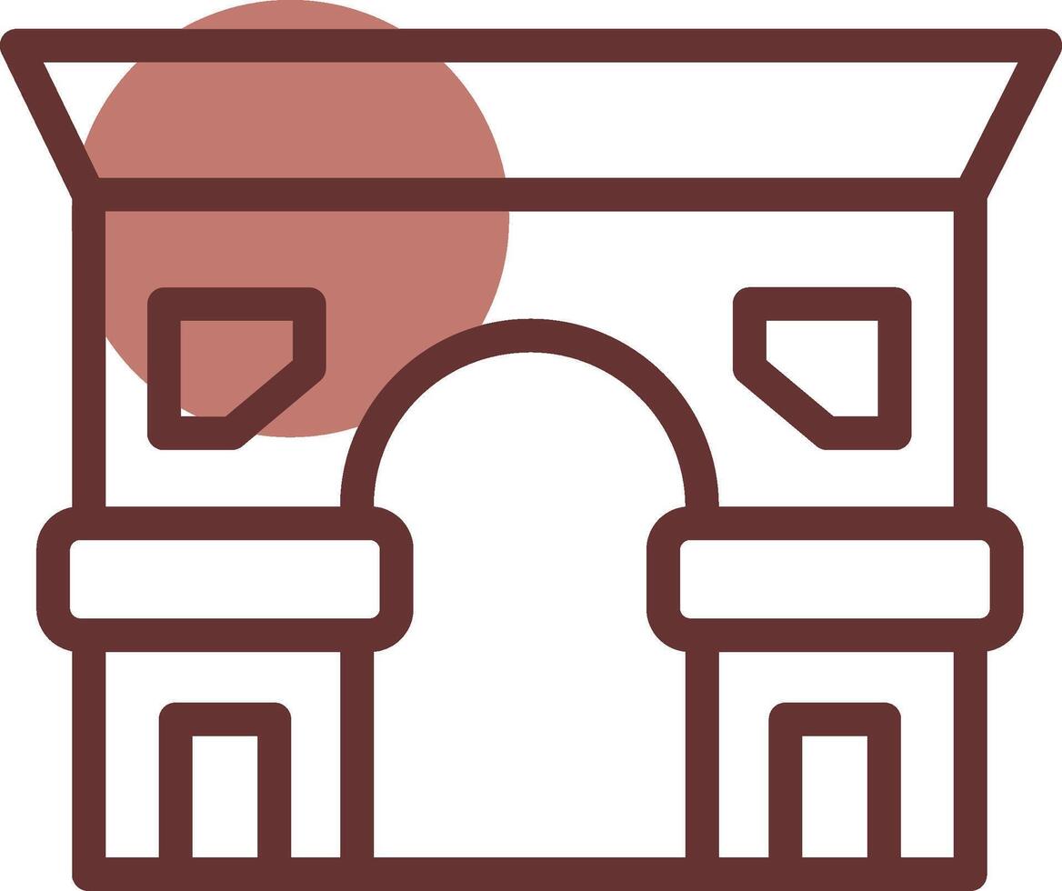 Arc De Triomphe Creative Icon Design vector