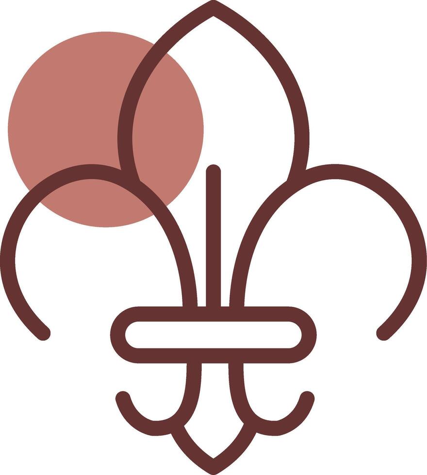 Fleur De Lis Creative Icon Design vector