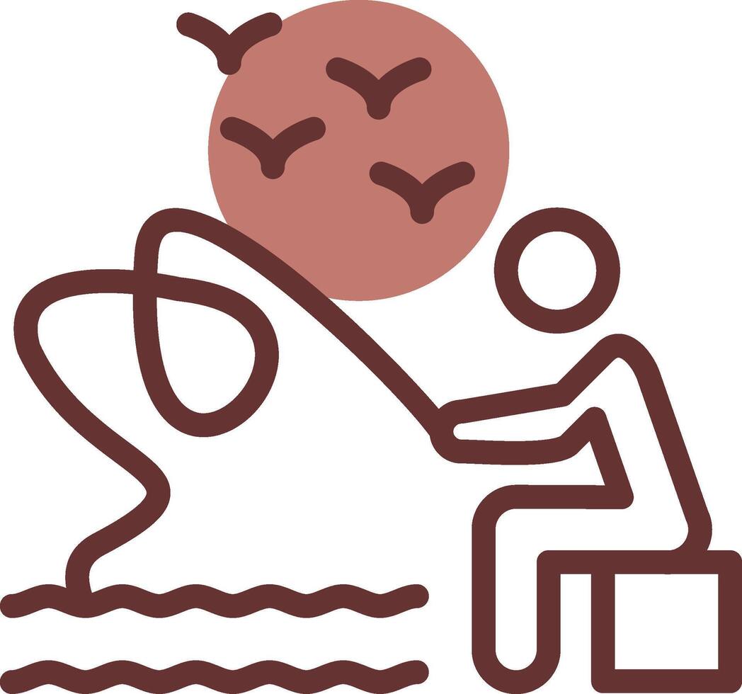 Trolling Creative Icon Design vector