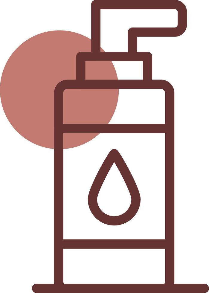 Line Brown Circle Design vector